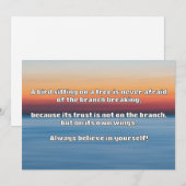 Empath Belief positive Ermutigungsquote Einladung (Vorne/Hinten)