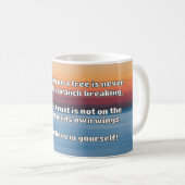 Empath Belief positive Ermutigungsquote Kaffeetasse (VorderseiteRechts)