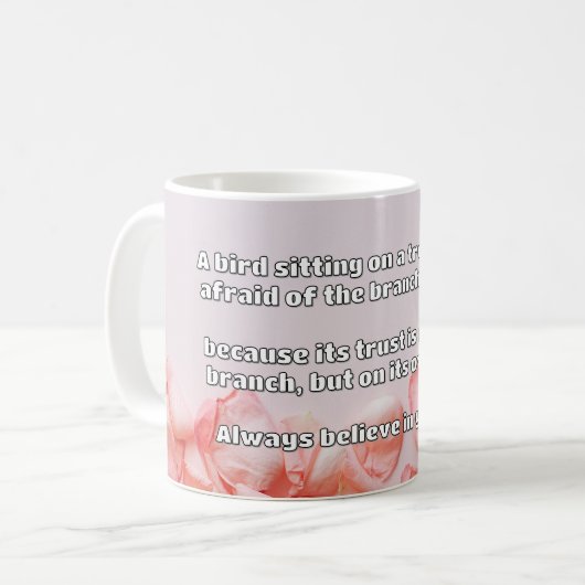 Empath Belief positive Ermutigungsquote Kaffeetasse (Vorderseite Links)