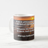 Empath Belief positive Ermutigungsquote Kaffeetasse (Vorderseite Links)