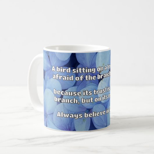 Empath Belief positive Ermutigungsquote Kaffeetasse (Vorderseite Links)