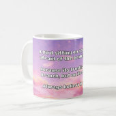 Empath Belief positive Ermutigungsquote Kaffeetasse (Vorderseite Links)