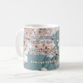 Empath Belief positive Ermutigungsquote Kaffeetasse (Vorderseite Links)