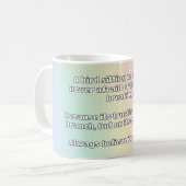 Empath Belief positive Ermutigungsquote Kaffeetasse (Vorderseite Links)