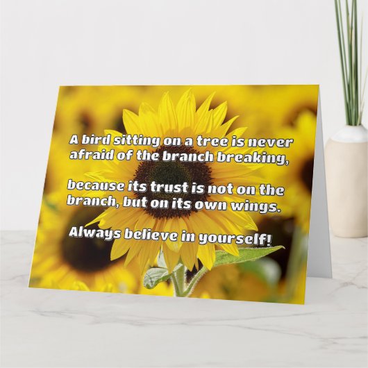 Empath Belief positive Ermutigungsquote Karte (Vorderseite)