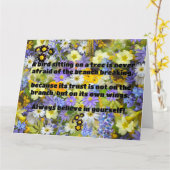 Empath Belief positive Ermutigungsquote Karte (Gelbe Blume)