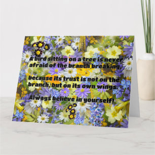 Empath Belief positive Ermutigungsquote Karte