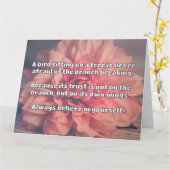 Empath Belief positive Ermutigungsquote Karte (Gelbe Blume)