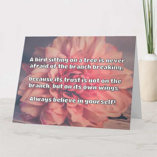 Empath Belief positive Ermutigungsquote Karte (Vorderseite)