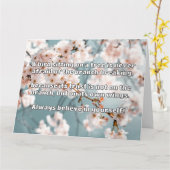 Empath Belief positive Ermutigungsquote Karte (Gelbe Blume)