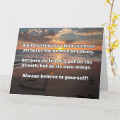 Empath Belief positive Ermutigungsquote Karte (Gelbe Blume)