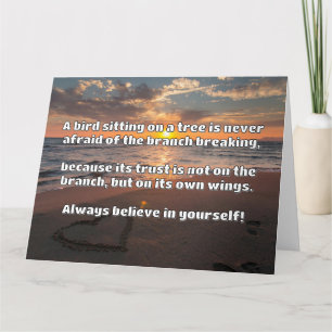 Empath Belief positive Ermutigungsquote Karte