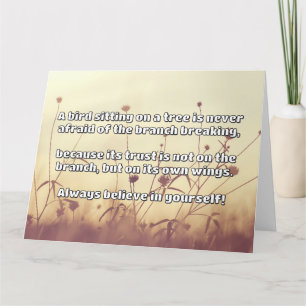 Empath Belief positive Ermutigungsquote Karte
