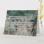 Empath Belief positive Ermutigungsquote Karte (Gelbe Blume)