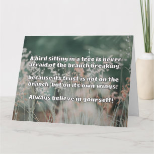 Empath Belief positive Ermutigungsquote Karte