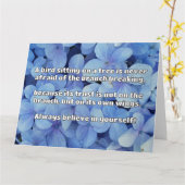 Empath Belief positive Ermutigungsquote Karte (Gelbe Blume)