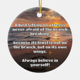 Empath Belief positive Ermutigungsquote Keramik Ornament