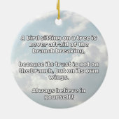 Empath Belief positive Ermutigungsquote Keramik Ornament (Hinten)