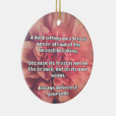 Empath Belief positive Ermutigungsquote Keramik Ornament (Rechts)