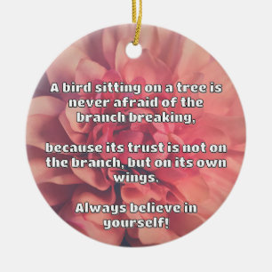 Empath Belief positive Ermutigungsquote Keramik Ornament