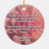 Empath Belief positive Ermutigungsquote Keramik Ornament (Hinten)