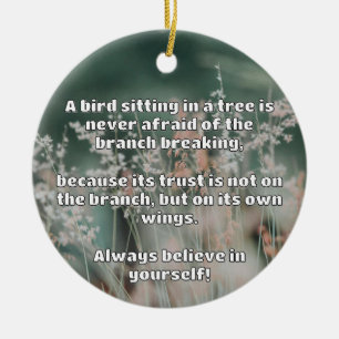 Empath Belief positive Ermutigungsquote Keramik Ornament