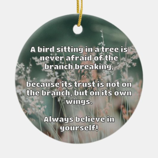 Empath Belief positive Ermutigungsquote Keramik Ornament (Vorne)
