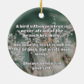 Empath Belief positive Ermutigungsquote Keramik Ornament (Hinten)
