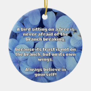 Empath Belief positive Ermutigungsquote Keramik Ornament