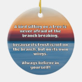 Empath Belief positive Ermutigungsquote Keramik Ornament (Hinten)