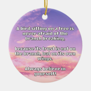 Empath Belief positive Ermutigungsquote Keramik Ornament