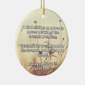 Empath Belief positive Ermutigungsquote Keramik Ornament (Rechts)