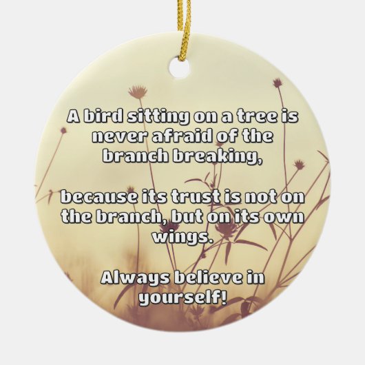 Empath Belief positive Ermutigungsquote Keramik Ornament (Vorne)
