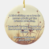 Empath Belief positive Ermutigungsquote Keramik Ornament (Hinten)