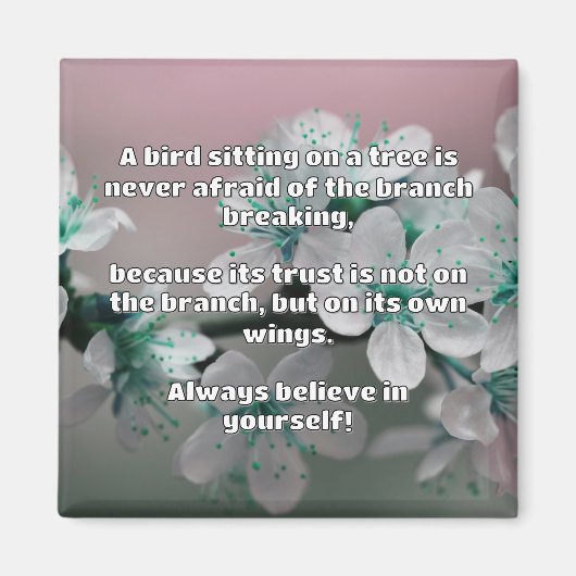 Empath Belief positive Ermutigungsquote Magnet (Vorne)