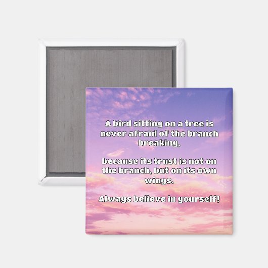 Empath Belief positive Ermutigungsquote Magnet (Vorderseite/Rückseite)