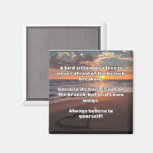 Empath Belief positive Ermutigungsquote Magnet (Vorderseite/Rückseite)