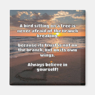 Empath Belief positive Ermutigungsquote Magnet