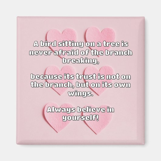 Empath Belief positive Ermutigungsquote Magnet (Vorne)