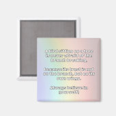 Empath Belief positive Ermutigungsquote Magnet (Vorderseite/Rückseite)