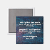 Empath Belief positive Ermutigungsquote Magnet (Vorderseite/Rückseite)