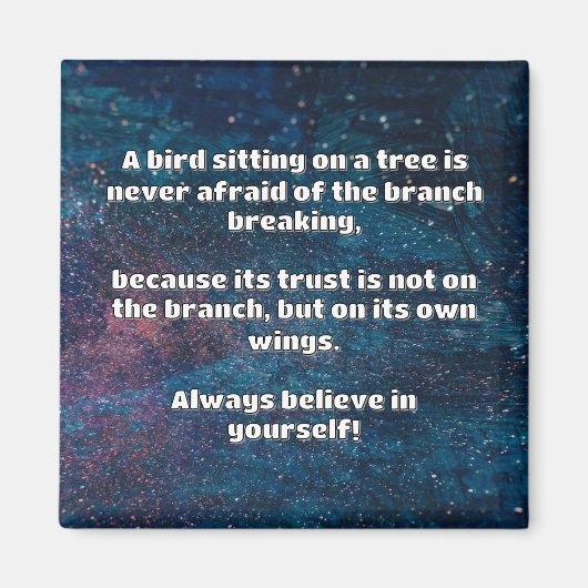 Empath Belief positive Ermutigungsquote Magnet (Vorne)