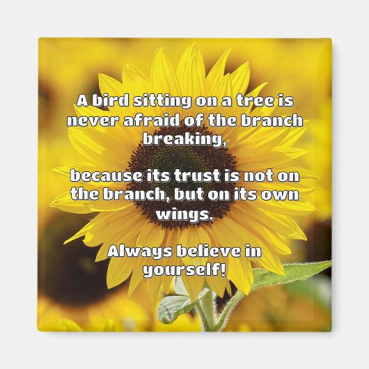 Empath Belief positive Ermutigungsquote Magnet (Vorne)