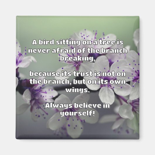 Empath Belief positive Ermutigungsquote Magnet (Vorne)