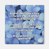 Empath Belief positive Ermutigungsquote Magnet (Vorne)