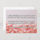 Empath Belief positive Ermutigungsquote Postkarte (Vorne/Hinten)