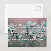 Empath Belief positive Ermutigungsquote Postkarte (Vorne/Hinten)