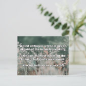 Empath Belief positive Ermutigungsquote Postkarte (Stehend Vorderseite)