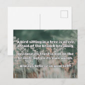 Empath Belief positive Ermutigungsquote Postkarte (Vorne/Hinten)