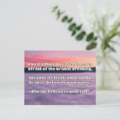 Empath Belief positive Ermutigungsquote Postkarte (Stehend Vorderseite)